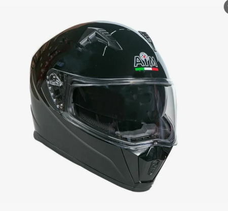 шлем aim jk 320 black glossy