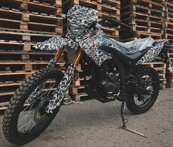 картинка Мотоцикл Минск x250 белый камуфляж от магазина "Мото-Вело-Спорт